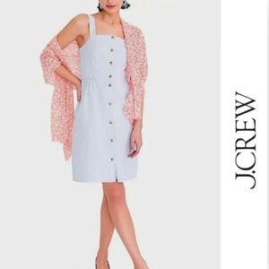 NWOT {J Crew Factory} Button-Front Dress in Seersucker Size 4